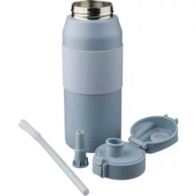   Rozsdamentes acél duplafalú palack, 800 ml (8.8x8.8x24.5, d:8.8c, kék)