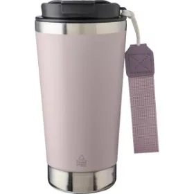Újraacél duplafalú bögre, 500 ml (9x9x18, d:9cm, pink)