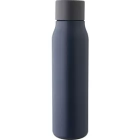 Újraacél palack, 600 ml (6.5x25x6.5, d:6.5cm, kék)