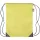 210D rPET poliészter tornazsák (sárga)