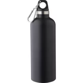 Újraacél duplafalú kulacs, 500 ml (23, d:7.2cm, fekete)