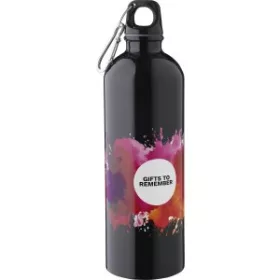Újraacél kulacs, 750 ml (25.5, d:7.2cm, fekete)