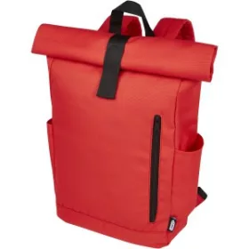 Byron 15.6" GRS RPET hátizsák, 18L (piros)