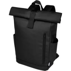 Byron 15.6" GRS RPET hátizsák, 18L (fekete)