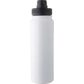   Duplafalú palack telefontartóval, 800 ml (27.5, d:8cm, fehér)