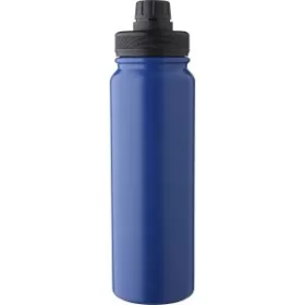   Duplafalú palack telefontartóval, 800 ml (27.5, d:8cm, kék)