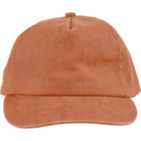 5 paneles vászon baseballsapka (d:58cm, narancs)