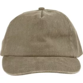 5 paneles vászon baseballsapka (d:58cm, khaki)