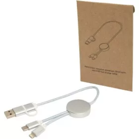   Alasia gyorstöltő- és adatkábel, 30 cm, 27W (30 x d: 0,8 cm, ezüst)