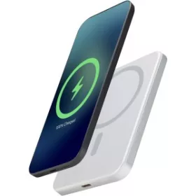 Avis mágneses powerbank, 5000 mAh (ezüst)