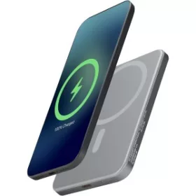 Avis mágneses powerbank, 5000 mAh (ezüst)