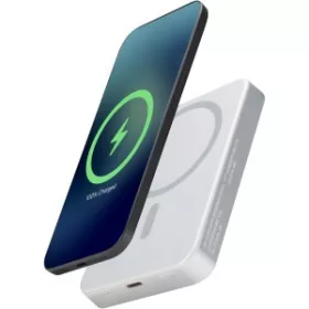 Avis mágneses powerbank, 10.000 mAh (ezüst)