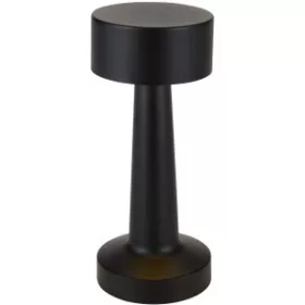 Aludra újratölthető asztali lámpa (20 x d: 9 cm, fekete)