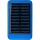 Napelemes powerbank, alumínium (kék)