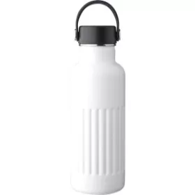 Duplafalú újraacél palack, 500 ml (22.5, d:7.5cm, fehér)