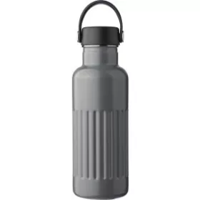   Duplafalú újraacél palack, 500 ml (22.5, d:7.5cm, szürke)
