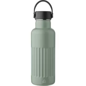 Duplafalú újraacél palack, 500 ml (22.5, d:7.5cm, zöld)