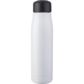 Duplafalú, újraacél palack, 500 ml (25.8, d:7cm, fehér)