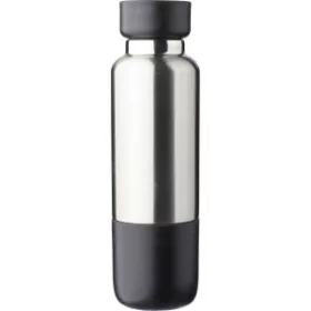 Duplafalú palack, 500 ml (7.5x7.5x25.8, d:7.5c, fekete)