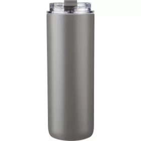 Rozsdamentes acél duplafalú palack, 500 ml (szürke)