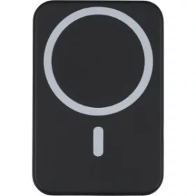 Vezeték nélküli powerbank, 5000 mAh (fekete)