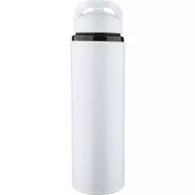 Újraacél palack, 500 ml (8.3x24.4, d:7cm, fehér)