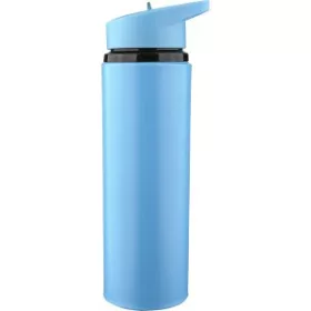 Újraacél palack, 500 ml (8.3x24.4, d:7cm, világoskék)