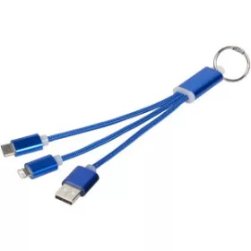 Töltőkábel, 3in1 (kék)