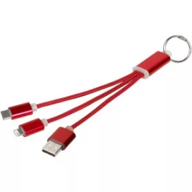 Töltőkábel, 3in1 (piros)