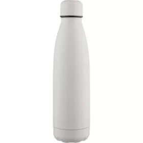   Újrahaszanosított, duplafalú ivópalack, 500 ml (26cm, d:7cm, fehér)