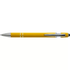   Újrahasznosított alumínium golyóstoll (14.3x1.1x1.4cm, d:1., sárga)
