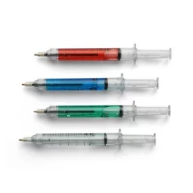   Újrahasznosított Syringe golyóstoll (12.9x1.2x2cm, d:1.2c, világoskék)