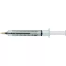   Újrahasznosított Syringe golyóstoll (12.9x1.2x2cm, d:1.2c, átlátszó)