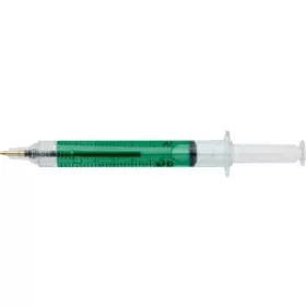   Újrahasznosított Syringe golyóstoll (12.9x1.2x2cm, d:1.2c, világoszöld)