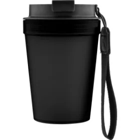 Útipohár, áttetsző, 350 ml (14cm, d:8.8cm, fekete)