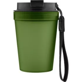 Útipohár, áttetsző, 350 ml (14cm, d:8.8cm, zöld)