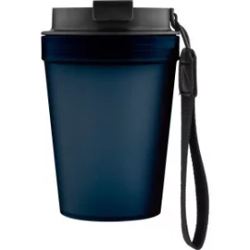 Útipohár, áttetsző, 350 ml (14cm, d:8.8cm, kék)