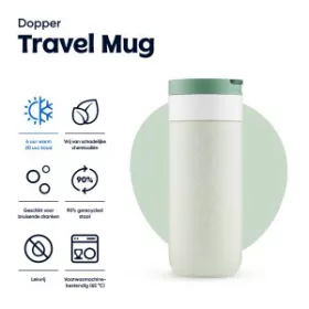 Dopper útibögre, 400 ml (18cm, d:7cm, zöld)