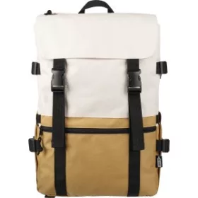 Kéttónusú laptophátizsák, 11 l-es (barna)
