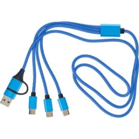 6-in-1 töltőkábel (100cm, középkék)