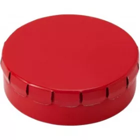 Fémdoboz cukorkával (piros)