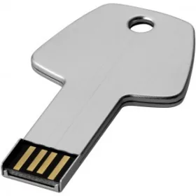Kulcs pendrive (raktári) (16GB / 35x58x3, króm)