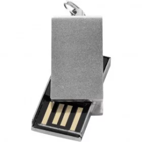   Mini Rotate fém pendrive (raktári) (4GB / 34 x 12 mm, ezüst)