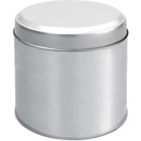 Fémdoboz wafelnek nyomat nélkül (8.5cm, króm)