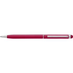 Alumínium golyóstoll érintővel (13.4cm, piros)
