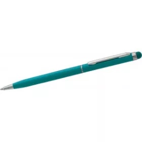 Alumínium golyóstoll érintővel (13.4cm, türkiz)