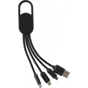 4in1 töltőkábel (fekete)