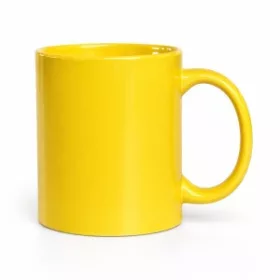 Kerámia bögre (d:8x9.3, sárga)