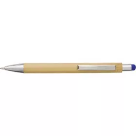 Bambusz és műanyag golyóstoll (14cm, kék)