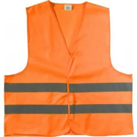 Fényvisszaverő biztonsági mellény (narancs)